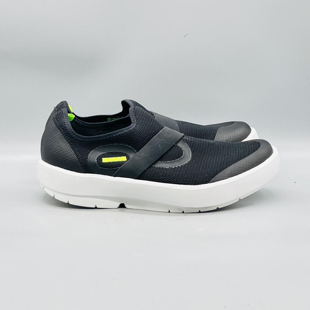 OOFOS Shoes Mens 9 Black Mesh Slip On Recovery Walking Athletic Sneakers Comfort